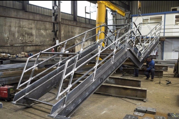 Industrial Steel Staircase